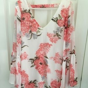 Show Me Your Mumu Pink & White Floral Dress Small
